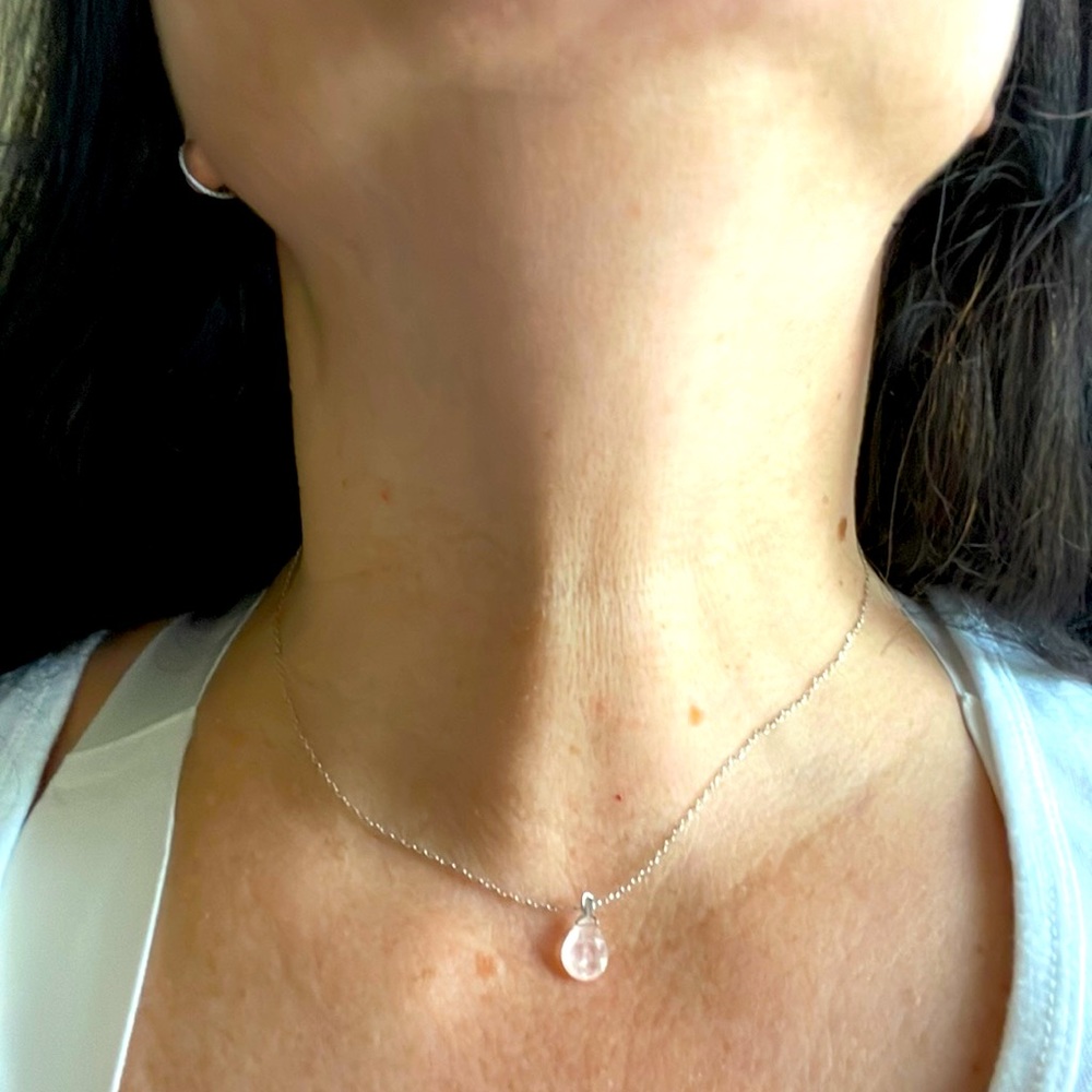 Sterling Silver and Rose Quartz necklace